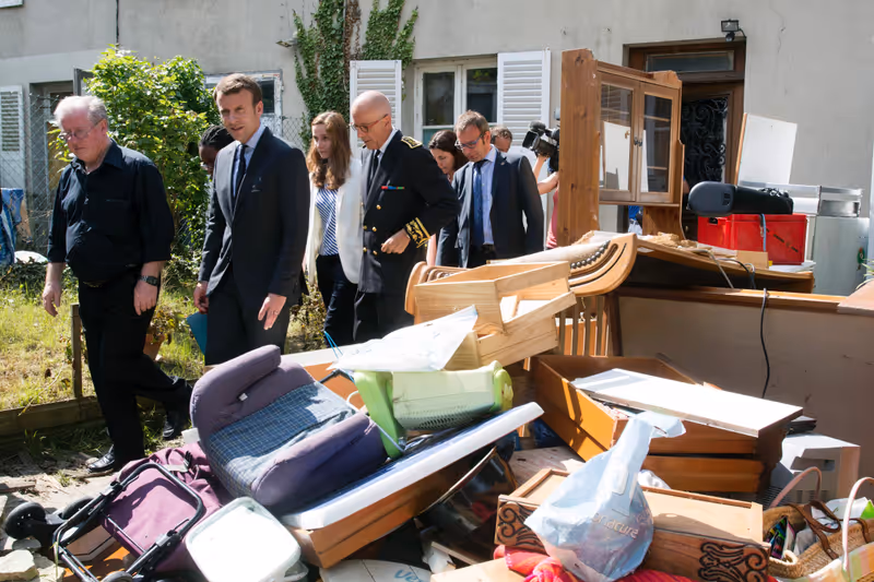 Abbildung von: Französische Hochwasserregionen zu Katastrophengebieten erklärt