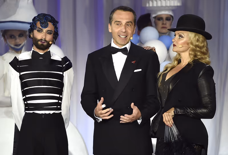 Abbildung von: Bundeskanzler Kern greift Life-Ball-Motto auf