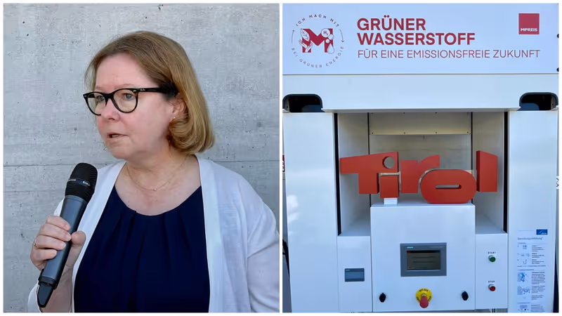 Abbildung von: Produktion von grünem Wasserstoff bei MPreis