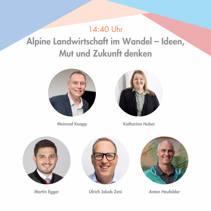 Abbildung von: Alpine Landwirtschaft im Wandel – Ideen, Mut und Zukunft denken