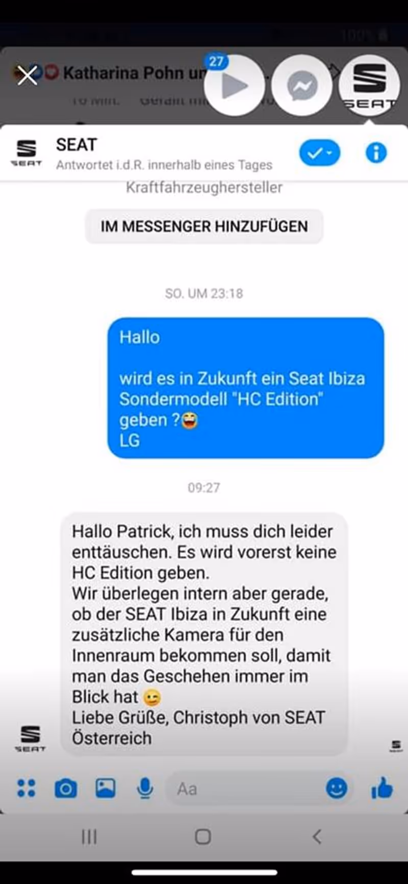 Abbildung von: Sondermodell HC?