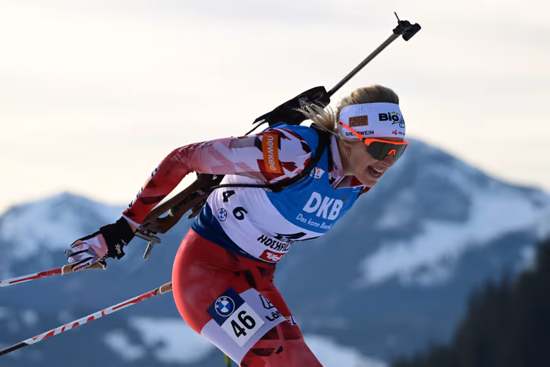 Abbildung von: Lisa Hauser war in Frankreich Österreichs beste Biathletin