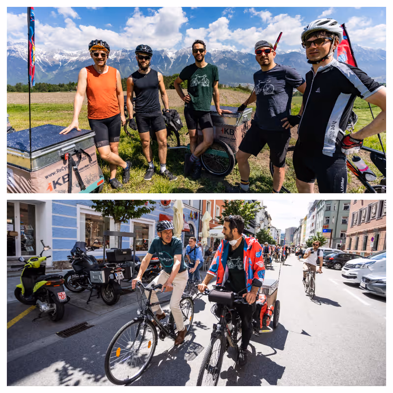 Abbildung von: Ankunft in Innsbruck