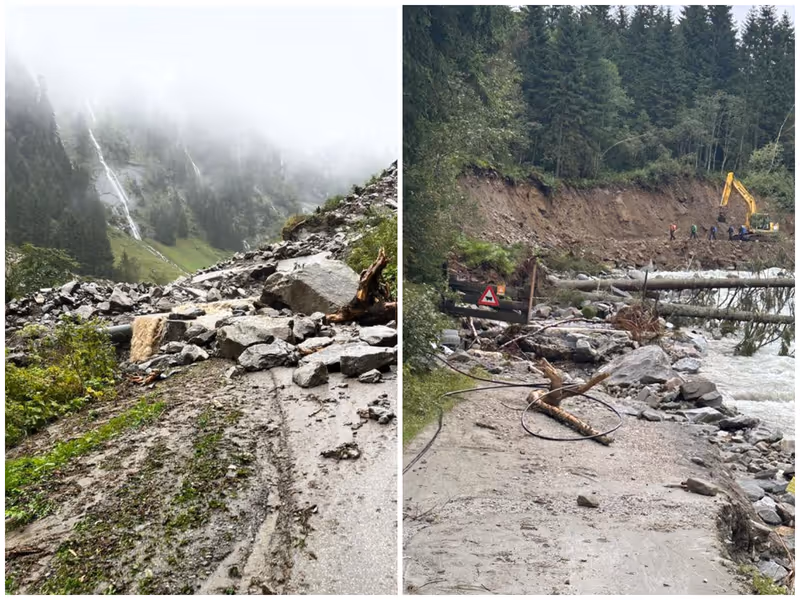 Abbildung von: Wildbäche verwüsteten Zemmgrund, Floitental und die Gunggl im hinteren Zillertal