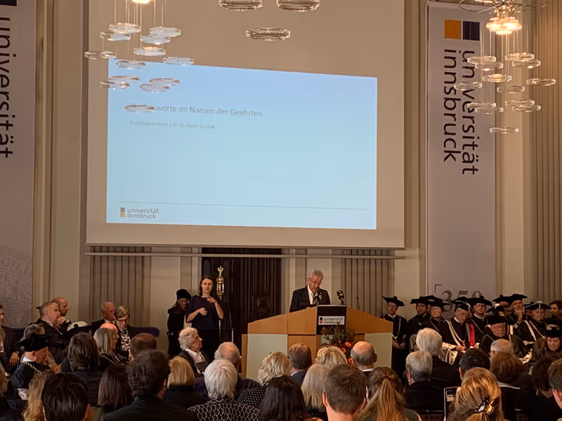 Abbildung von: Dankesworte im Namen der Geehrten