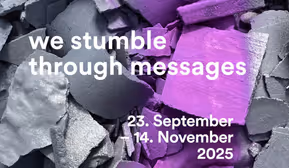 we stumble through messages | Sofia Goscinski | Galerie gezwanzig