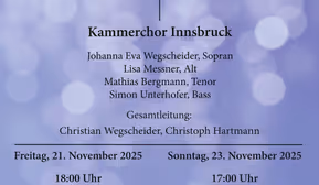 Hymns & Psalms – Kammerchor Innsbruck
