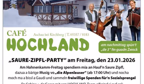 Saure-Zipfl-Party im Café Hochland 