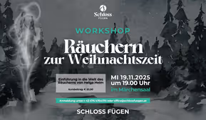 Räuchern zur Weihnachtszeit | Workshop im Schloss 