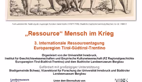 "Ressource" Mensch im Krieg. 3. Internationale Ressourcentagung Europaregion Tirol-Südtirol-Trentino