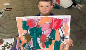 Kleine Meister – Große Werke, Eltern-Kind Malworkshop in Schwaz