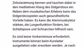 Didgeridoo kurs