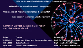 Wissenschaft für den Alltag – Vortragsreihe zu Fragen, die uns alle bewegen