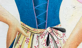 Lesung mit wortraum - plattform oberländer autorInnen in der Ausstellung Melanie Thöni - Madler, `s isch Zeit