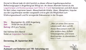 Sinn-Abend mit Impulsen aus der Logotherapie