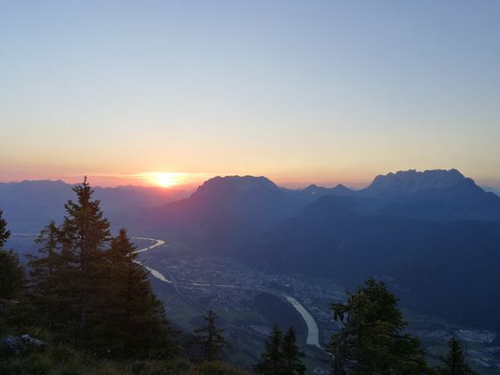 Sonnenaufgang am Pendling bei Kufstein.