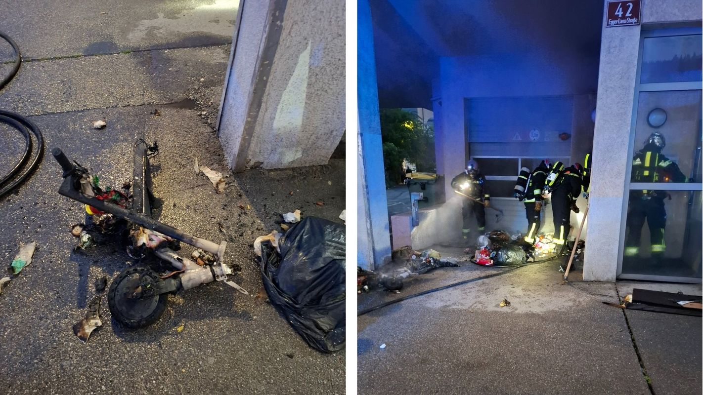 Brand in Innsbrucker Müllraum: E-Scooter dürfte Ursache gewesen sein