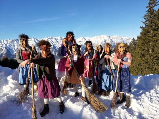Die Sistranser Hexen auf der Sistranser Alm.