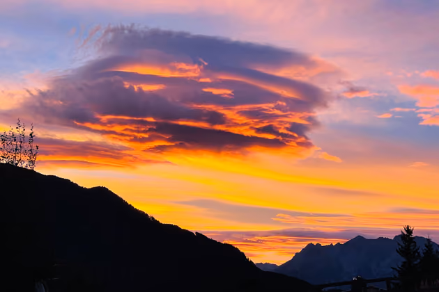 Abendstimmung in Kaunerberg. 