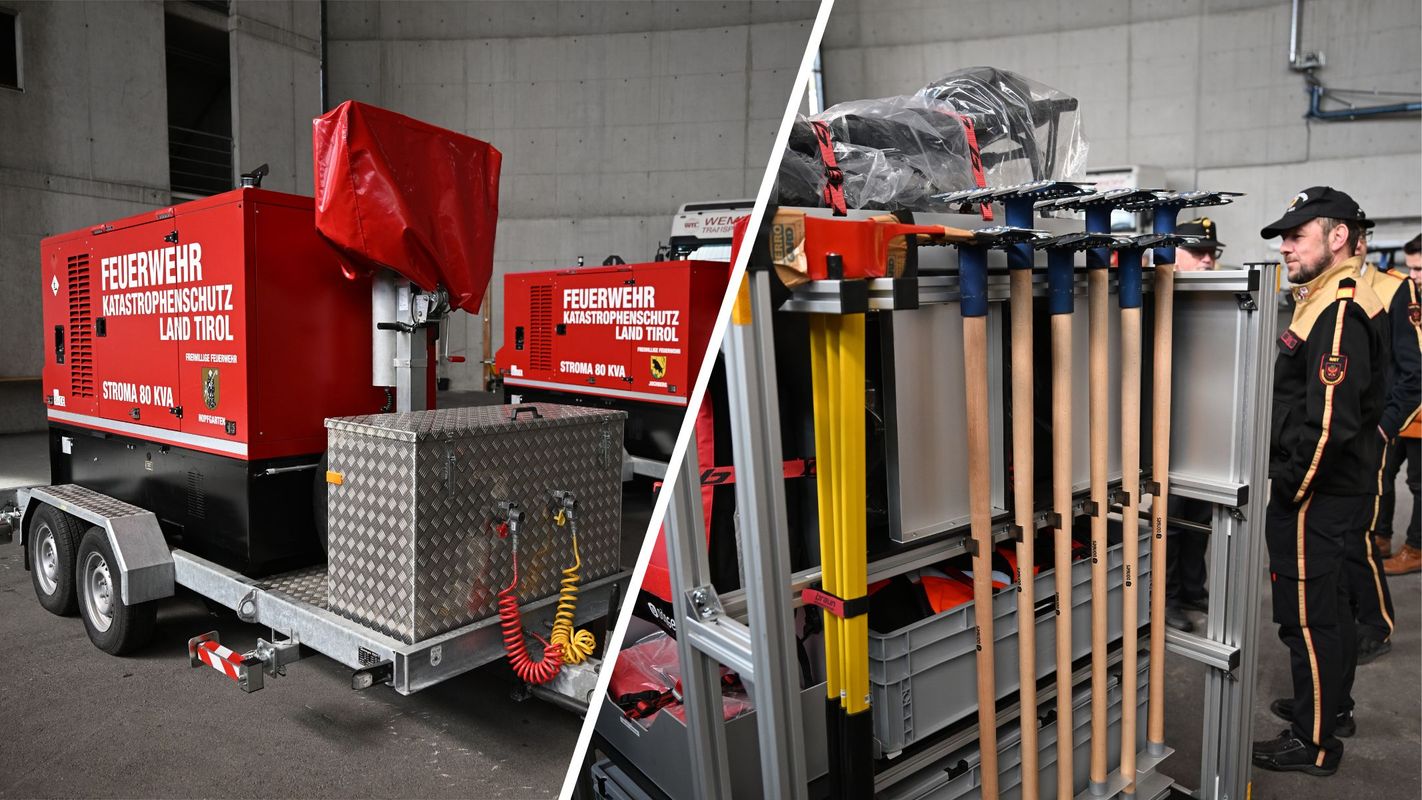 Vom Waldbrand bis zum Blackout: Neue Ausrüstung für sechs Tiroler Feuerwehren
