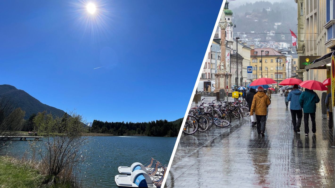 Nach der Hitze kommt die kalte Dusche: So wird das Wetter in Tirol