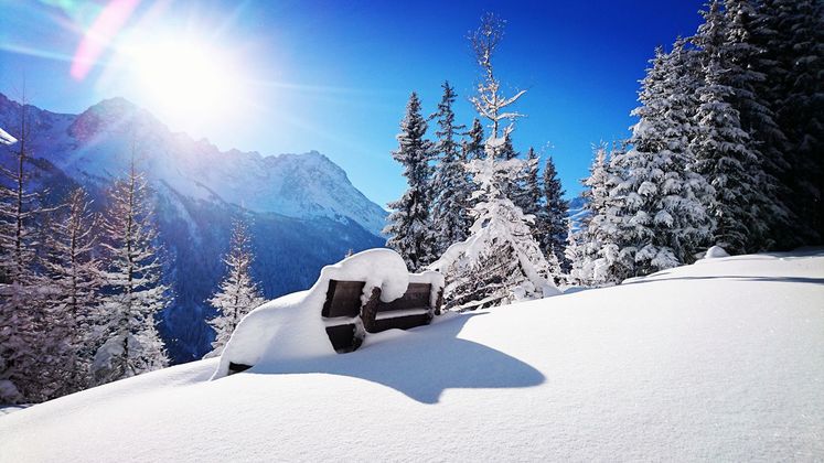In Mathon im Paznauntal hatte es am Dreikönigstag minus 16 Grad bei strahlendem Sonnenschein.