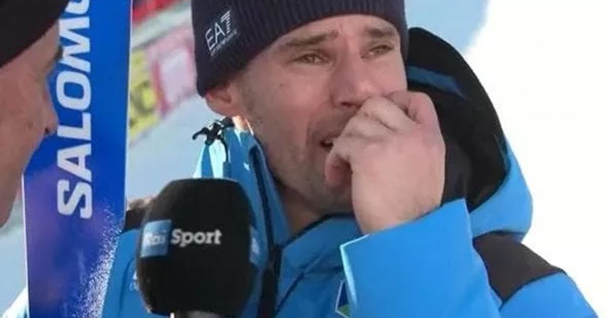 Because of his fiancée: Ski star De Aliprandini bursts into tears during ...