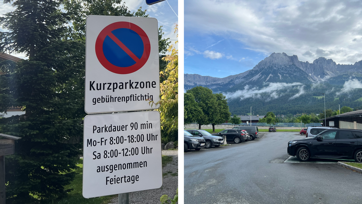 Früher gratis, nun kostenpflichtig: Parkgebühr in Ellmau sor