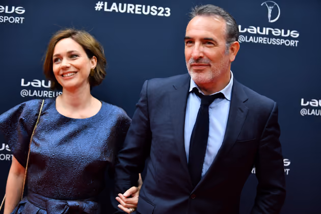 Eisläuferin Nathalie Pechalat und Schauspieler Jean Dujardin.