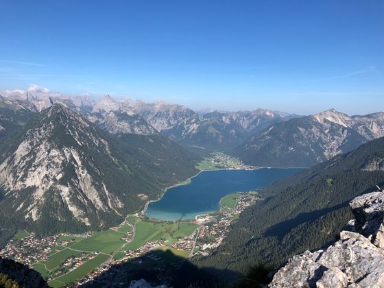Blick vom Ebner Joch (1957m) zum Achensee