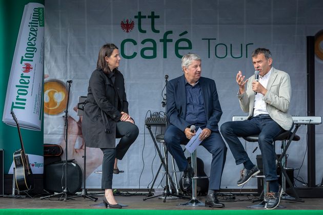 EU-Abgeordnete Barbara Thaler und Bürgermeister Georg Willi standen Rede und Antwort.