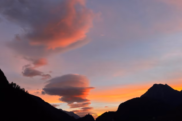 Abendstimmung in Schönwies. 