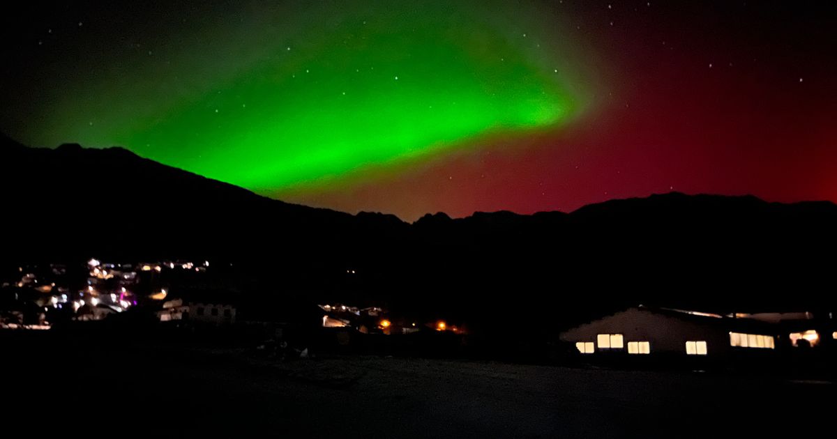 Northern Lights over Tyrol: The spectacular display of colors over Tyrol