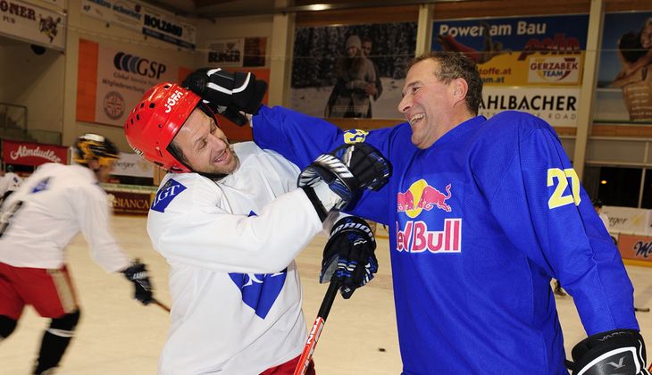 Fernseh-Richter Alexander Hold mit Roland Kirchler (l.).