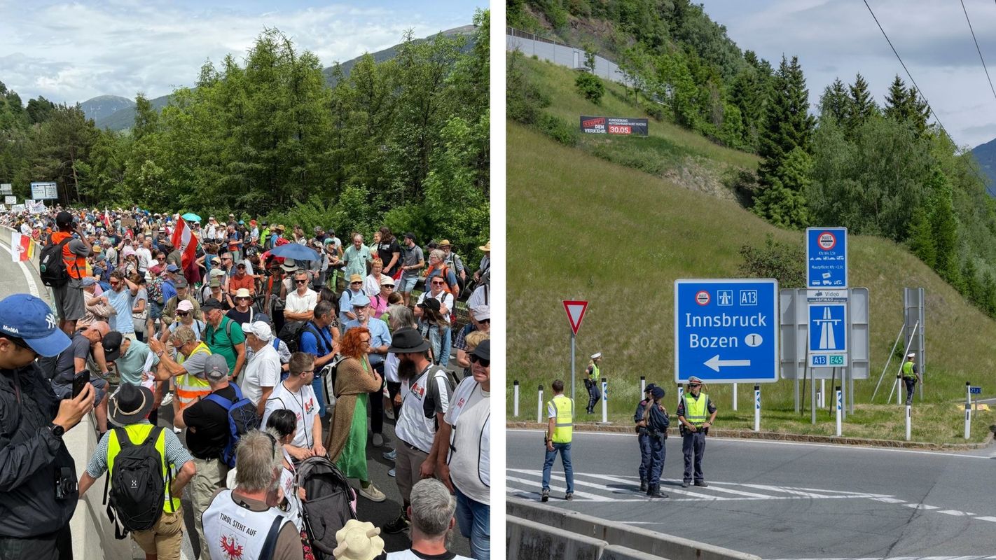 Autobahn gesperrt, Tausende Teilnehmer bei Demo: Die Brenner-Blockade im Live-Blog