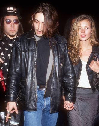 Kate Moss war in den 90ern mit US-Schauspieler Johnny Depp liiert.