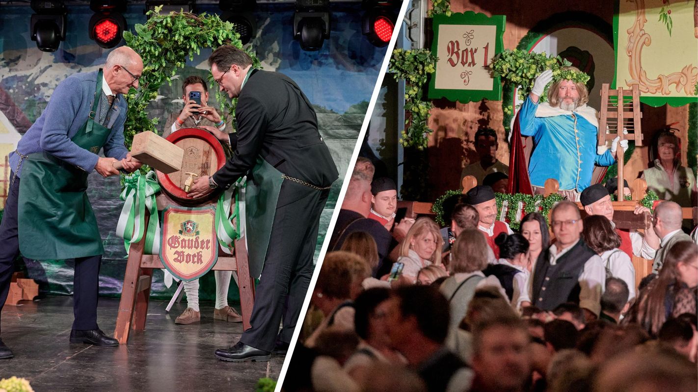 Bieranstich und Gambrinus-Rede im Video: Tausende strömten zur Gauder Fest-Eröffnung