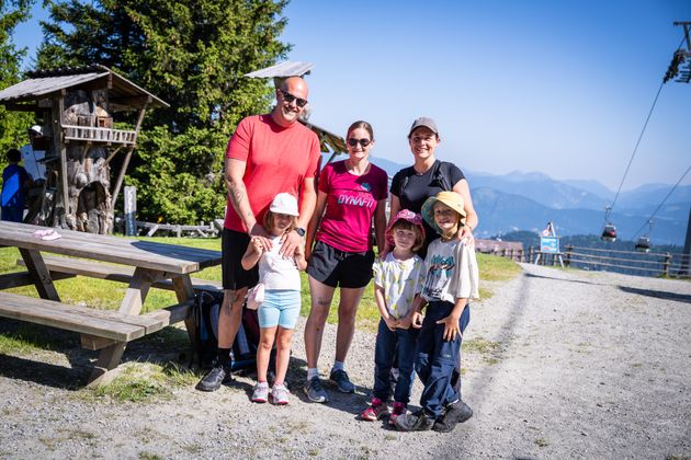 Familien Blasig aus Vomperbach und Wilfling aus Buch genossen den Tag.