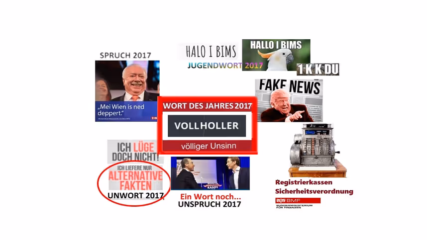 I bims, ein Vollholler: Österreichs (Un-)Wörter des Jahres