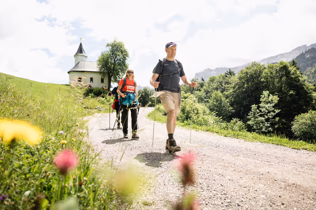 Vorbei an der malerischen Antoniuskapelle. 