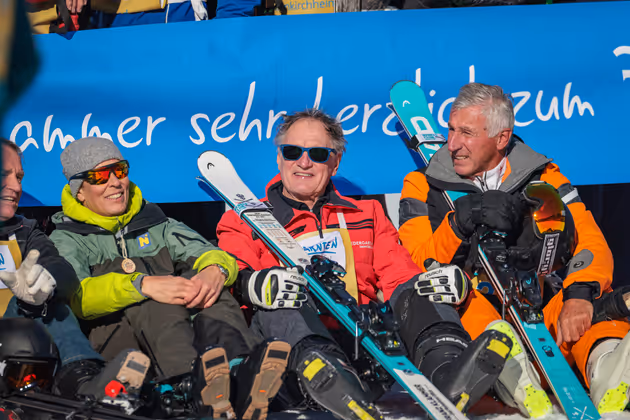 Michaela Dorfmeister, Franz Klammer und Leonhard Stock. 