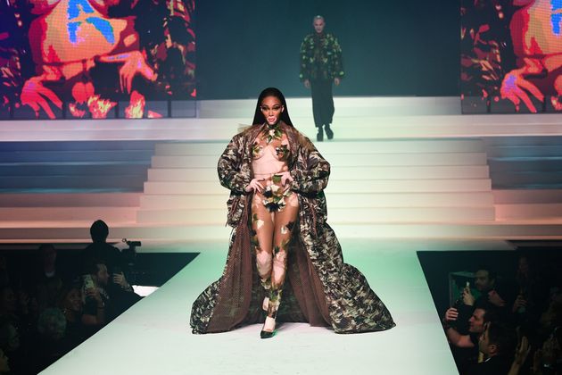 Auch das kanadische Model Winnie Harlow durfte bei der Show nicht fehlen.