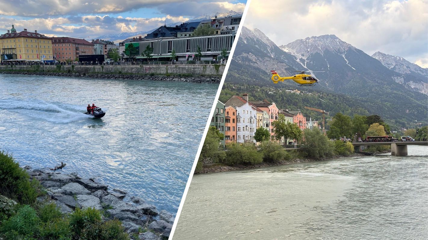 Großeinsatz in Innsbruck: Wasserrettung barg Basketball aus dem Inn