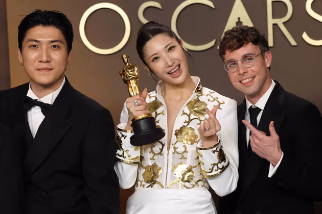 Jeong Hoon Seo, die US-Südkoreanerin Ejae und Songwriter Mark Sonnenblick konnten den Oscar für den besten Song einheimsen.