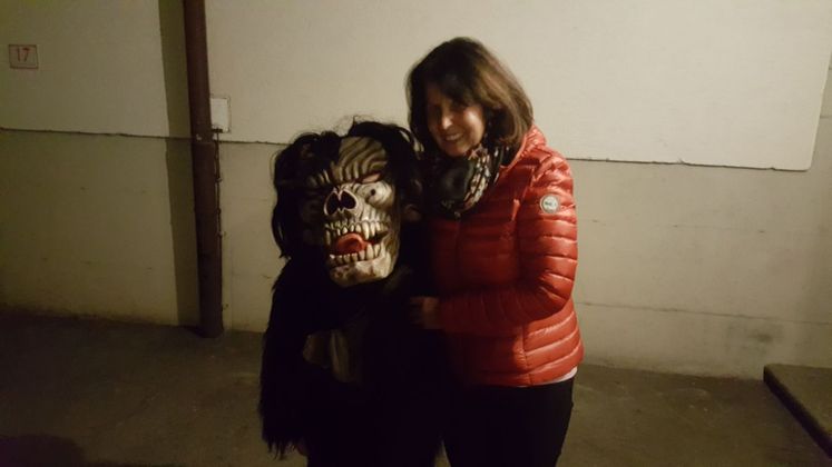 Ein junger Krampus in Nußdorf-Debant.