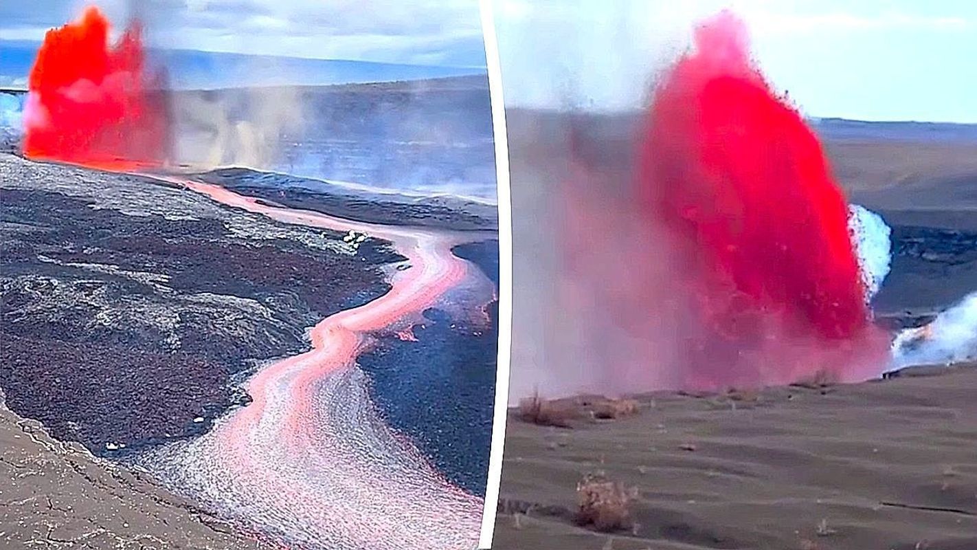 250 Meter hohe Lavafontänen: Vulkan Kilauea bricht gewaltig aus