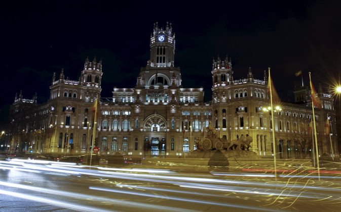 Das Rathaus von Madrid.