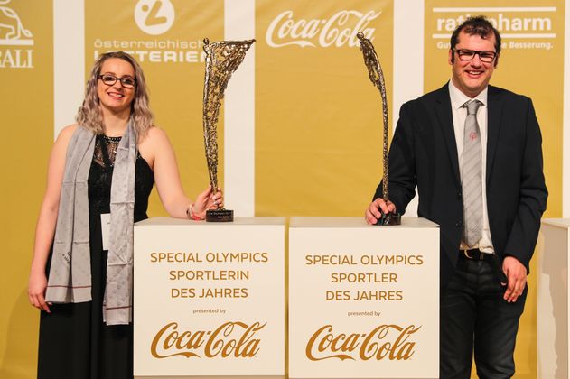 Special Olympics Sportler des Jahres: Sabrina Bichlmair und Lukas Kaufmann.