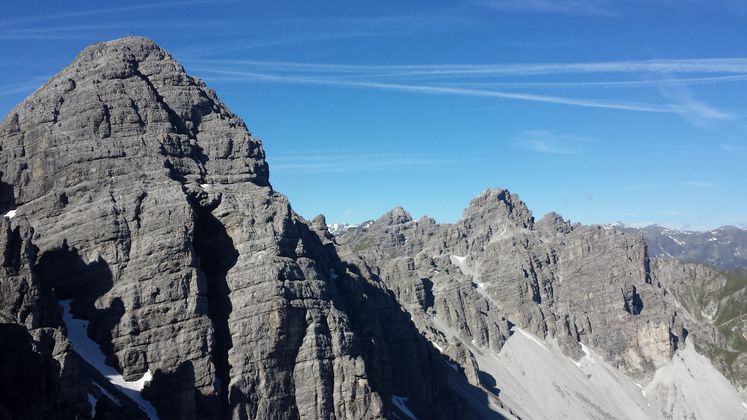 Martin Hahn schickt uns ein Bild von der Machreisenspitze ( Kalkkögel ).