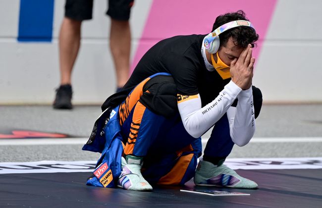 McLaren-Pilot Daniel Ricciardo beschwor die rot-weiß-roten Motorsportgötter.